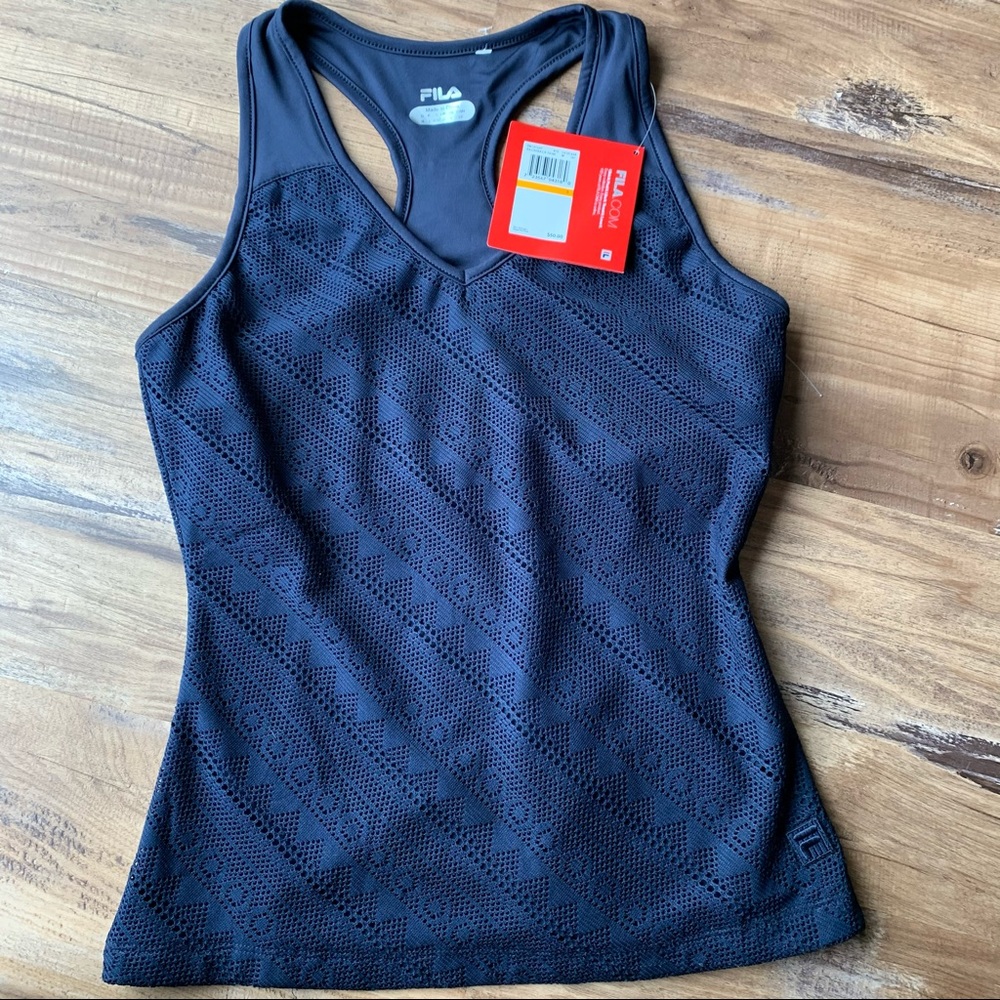 NWT Fila Active Racer Back Crochet Tank Top